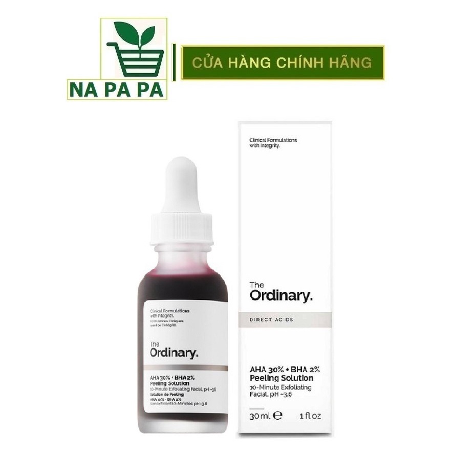Tẩy da chết hoá học The Ordinary AHA 30% + BHA 2% Peeling Solution