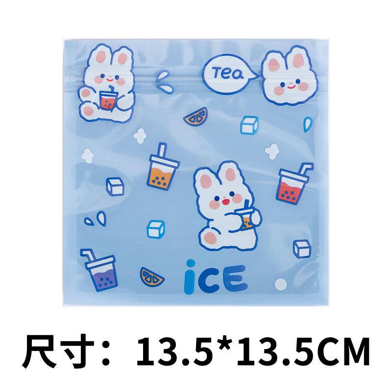 Túi Zip Đựng Bánh Kẹo Hình Mặt Nạ Gấu Dễ Thương Phong Cách Hàn Quốc