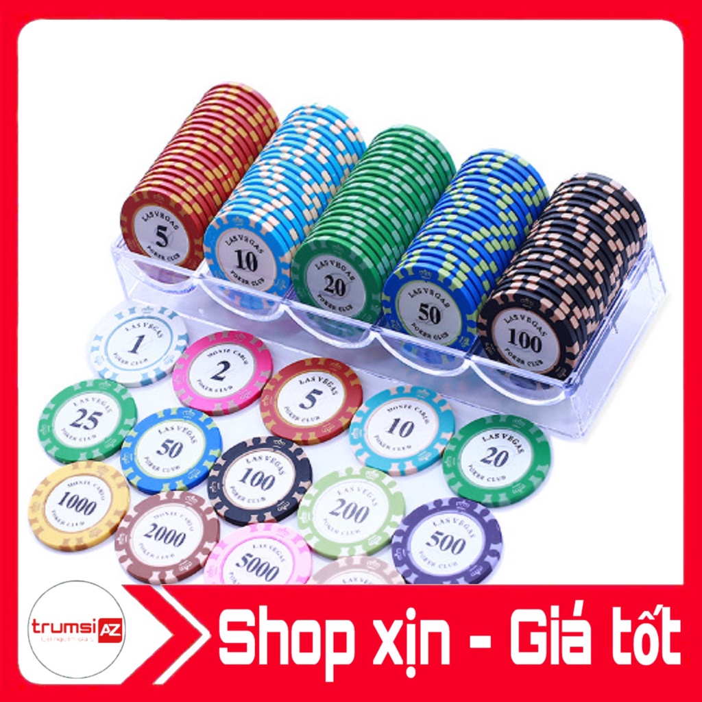50 Chip Phỉnh Poker LAS VEGAS