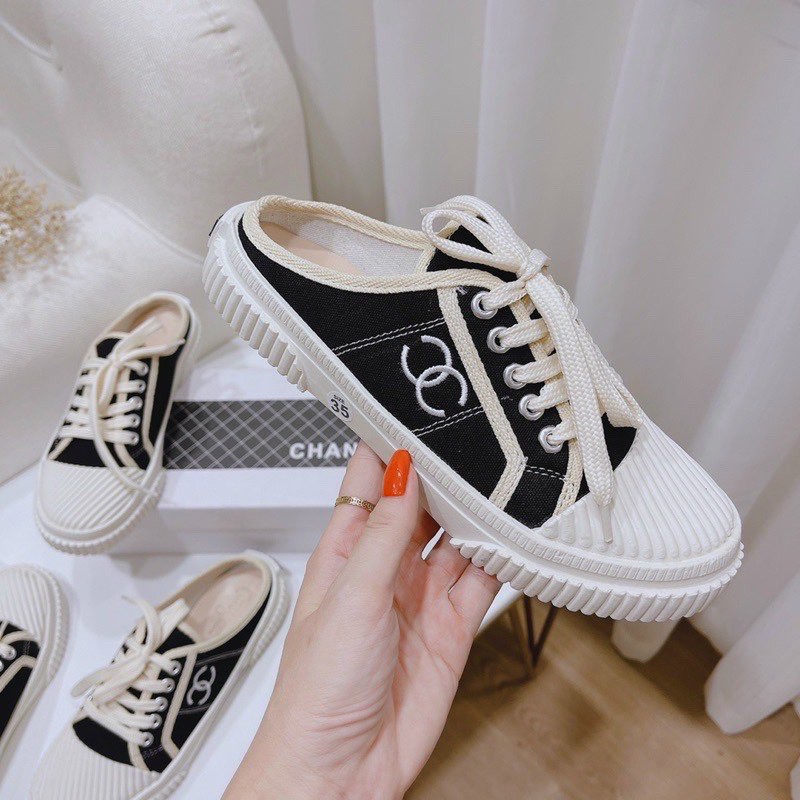 Giày sục Mẫu Mới Siêu Nhẹ cha neo Độn Đế 3cm, sục thể thao nữ hot nhất 2021