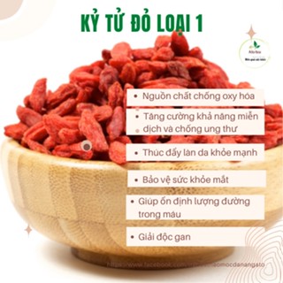 Kỷ Tử Sấy Khô - Trà hoa thảo mộc Đà Nẵng - Kỷ tử Ninh Hạ - nguyên liệu nấu chè