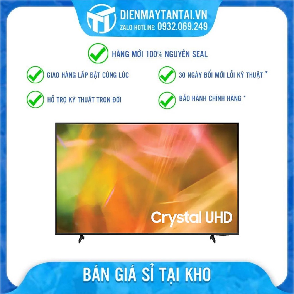65AU8000 Smart Tivi Samsung 4K UHD 65 Inch UA65AU8000 mới 2021, Hệ Điều Hành Tizen OS, GIAO HÀNG MIỄN PHÍ HCM