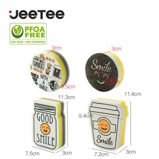 Set 4 Miếng Bọt Biển Lau Chùi Hình Hoạt Hình Spongebob