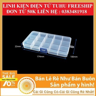 Hộp Đựng Linh Kiện Điện Tử 15 Ngăn