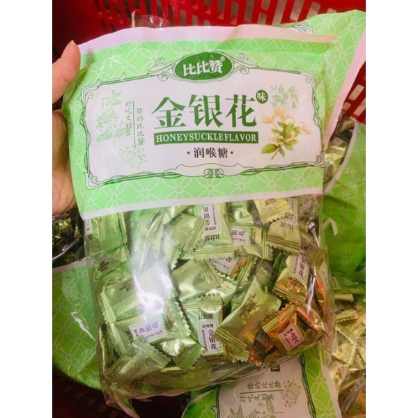 500g kẹo kim ngân hoa hỗ trợ giảm đau họng giảm ho