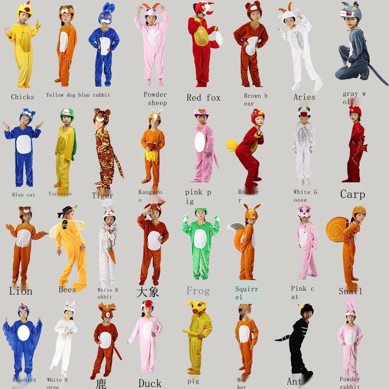 Bộ Đồ Hóa Trang Động Vật Thỏ / Hổ / Chuột Dài Tay Dễ Thương Cho Bé