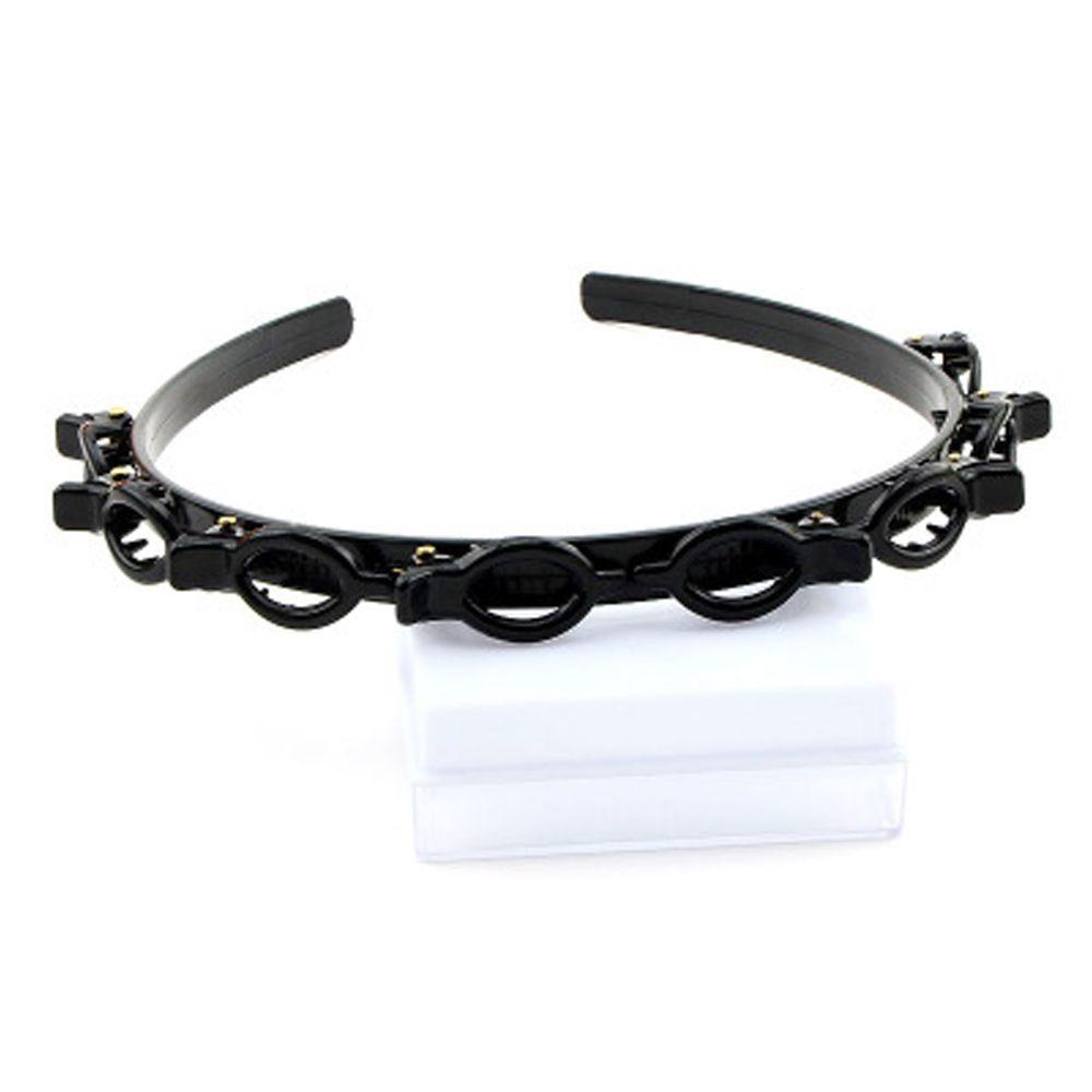 FORBETTER Kẹp Tóc Hình Răng Lược Bện Phong Cách Gothic