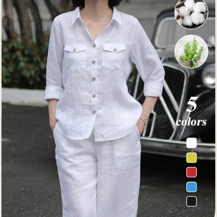 Bộ Áo Sơ Mi 2 Mảnh Khí Chất