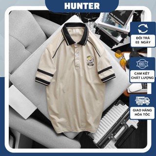 Áo polo nam nữ cổ bẻ COSY vải cá sấu cotton có logo hình con gấu trẻ trung, sang trọng và cá tính