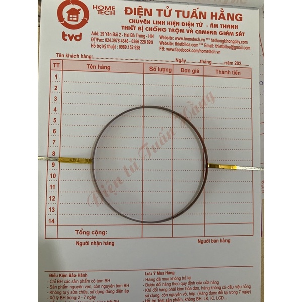 Vòng coil (côn) loa tép 72,2 dây đồng .-Linh kiện thay thế sửa chữa loa