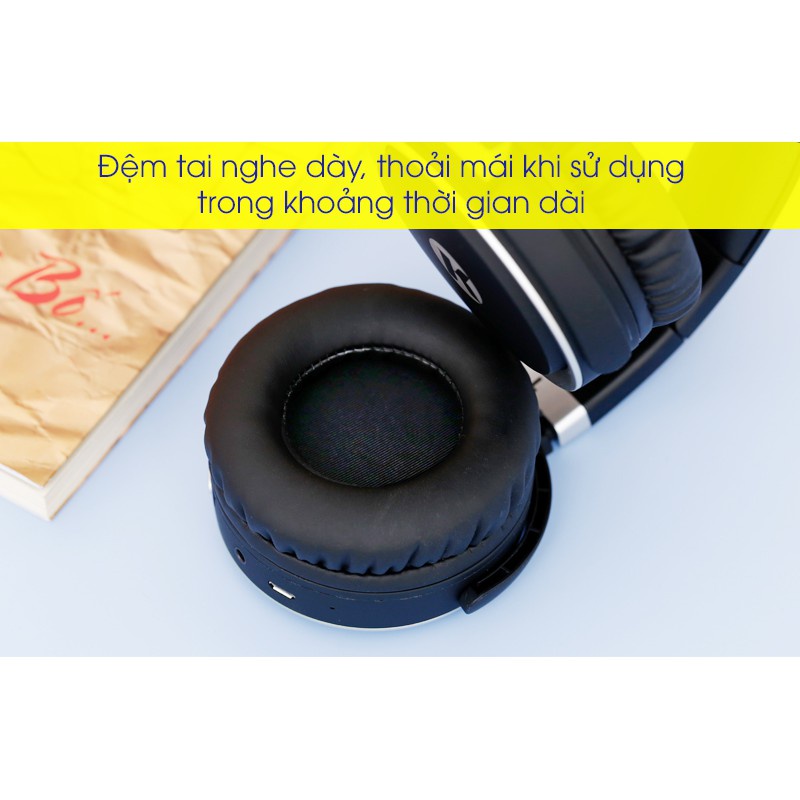 Tai Nghe Bluetooth Headphone KANNENN K6, Nghe Đến 8H, Gập Gọn 90 - Chính Hãng BH 12 Tháng Noproblemsok