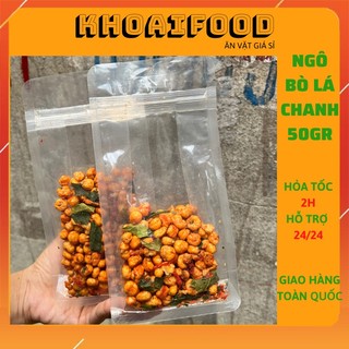 Ngô bò lá chanh túi zip dùng thử 60g giòn giòn cay cay thơm vị lá chanh, đậm vị bò khô cực cuốn