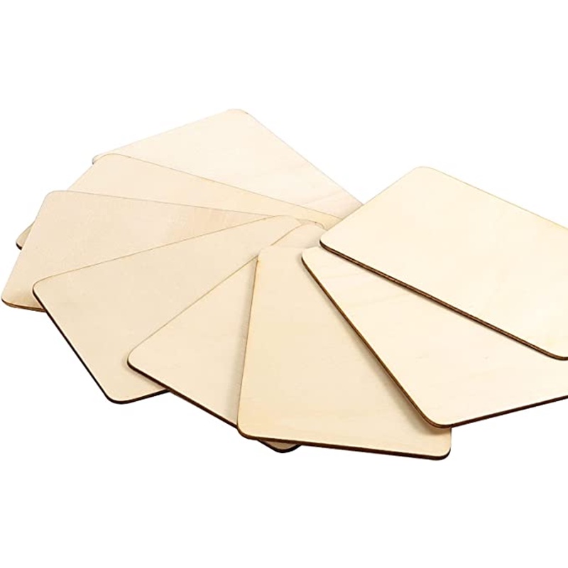 Set 100/ 250/ 500 Miếng Gỗ Hình Chữ Nhật Nhiều Kích Thước Tự Trang Trí Tô Màu Tiện Lợi