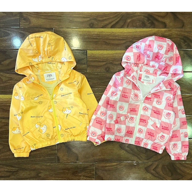 Áo gió 2 lớp Zr cho bé gái