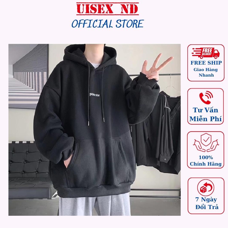 Áo Khoác Hoodie Nỉ In Chữ PASECE STAR Form Rộng Unisex nam nữ mặc đều đẹp , Chất Nỉ Bông Đẹp | BigBuy360 - bigbuy360.vn