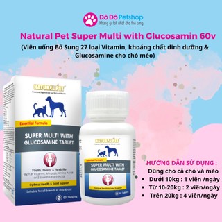 Natural Pet Super Multi Glucosamine cho chó mèo