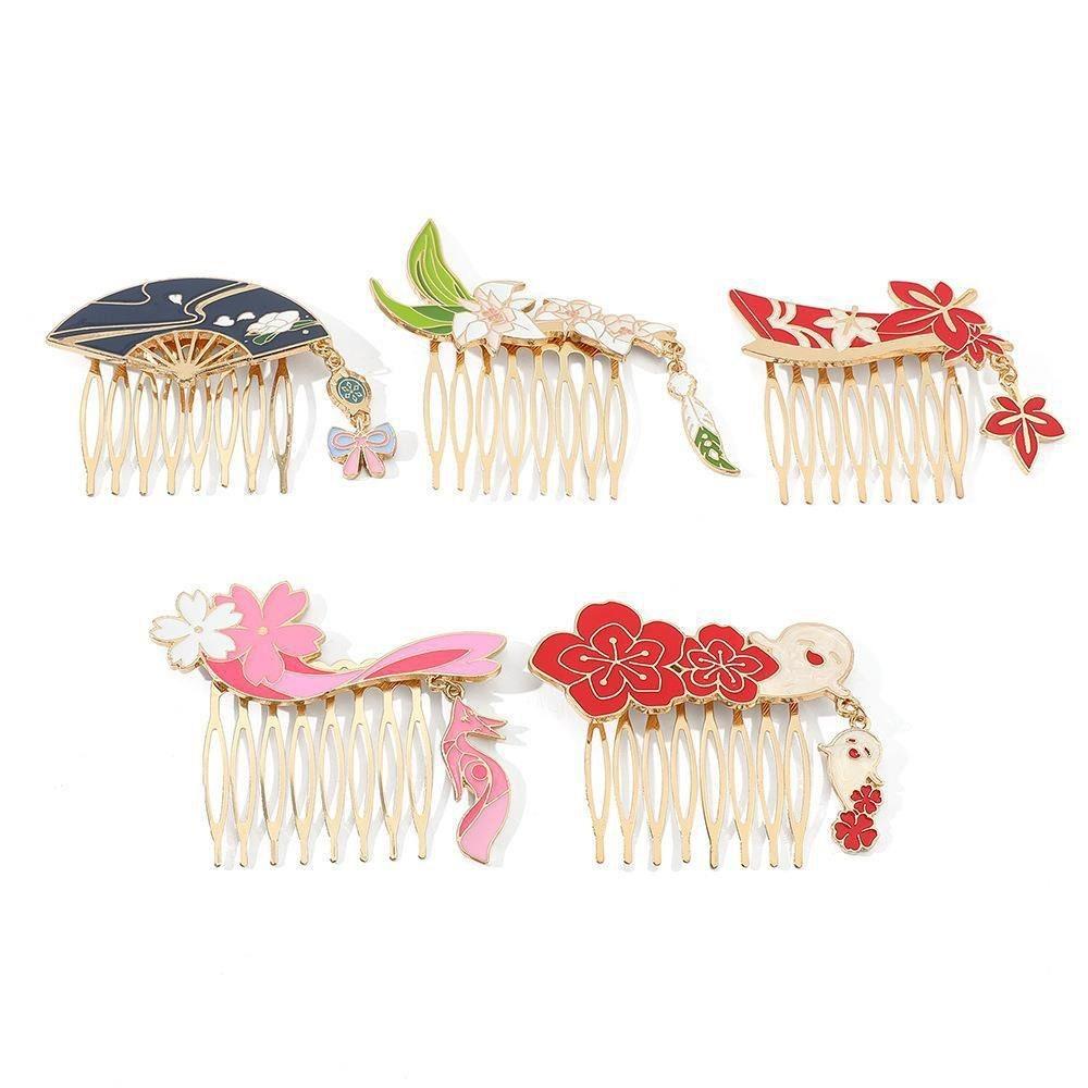 Lược Cài Tóc MXGOODS Bằng Hợp Kim Kẽm Dành Cho Hóa Trang Hu Tao Yae Miko Venti