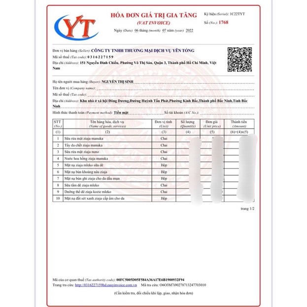 Mặt Nạ Sữa Dê Ziaja Mleko Trắng Da chống lão hoá balan 7ml