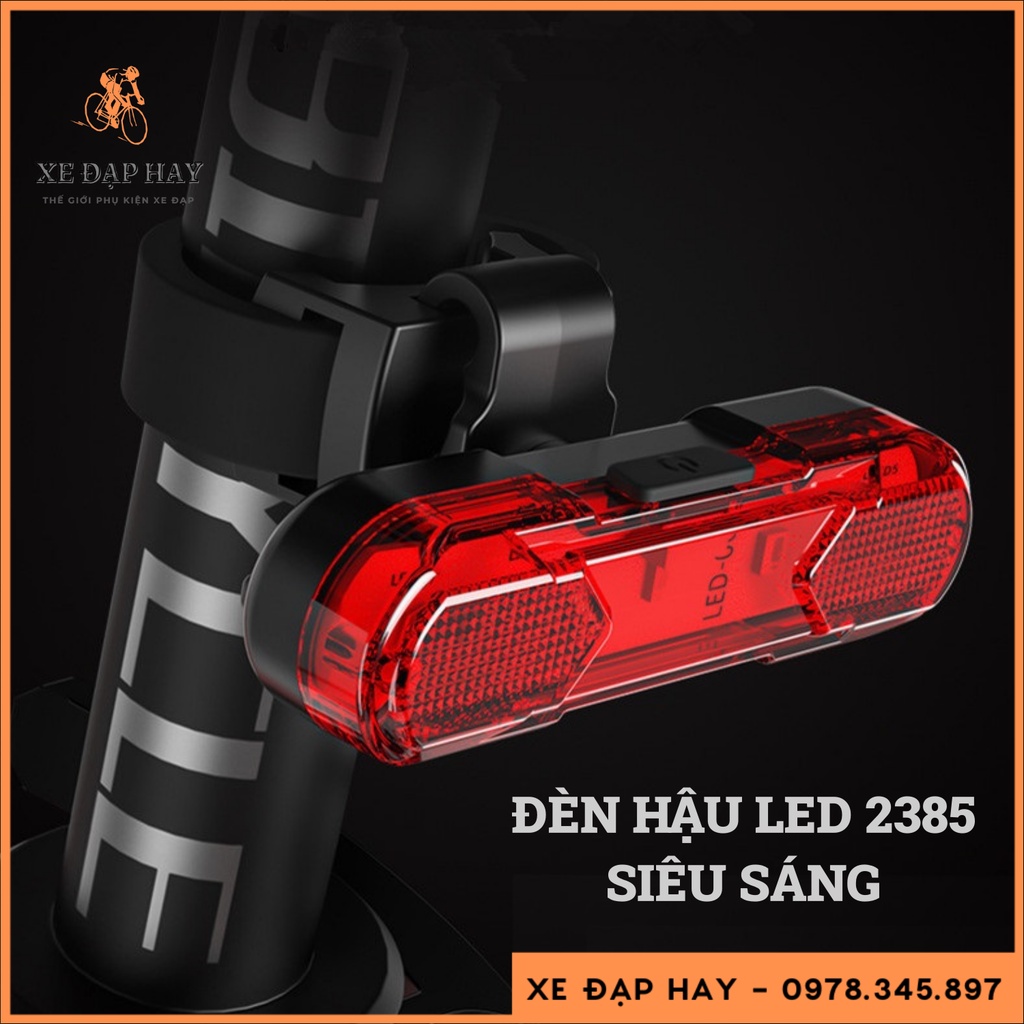 Đèn Hậu Xe Đạp Siêu Sáng X-TIGER Gắn Đuôi Xe Đạp 5 Bóng Led Cao Cấp