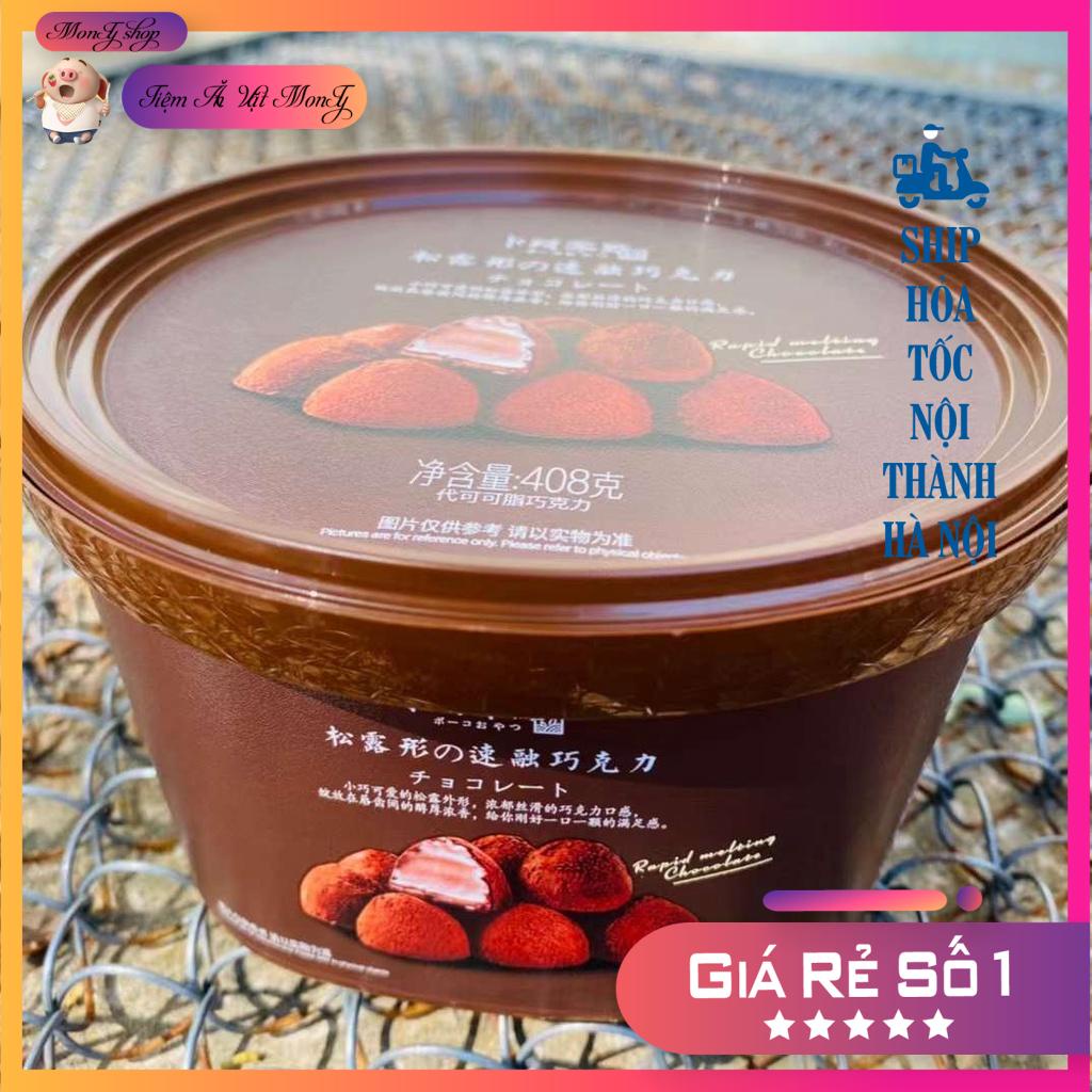 Hộp socola 408g Socola tươi, nama chocolate xô 80 viên