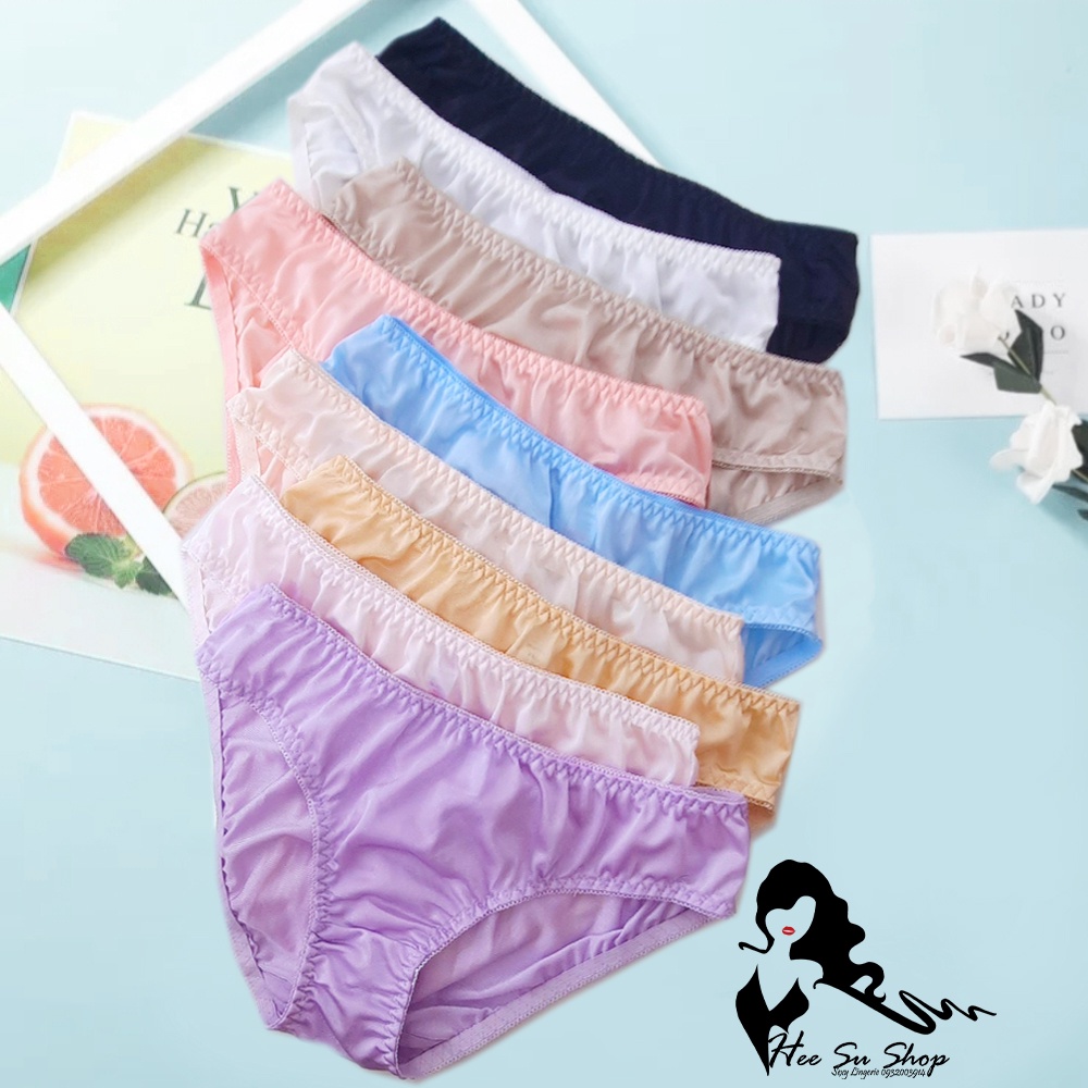 Quần lót thun lạnh lụa bóng trơn Angel mã sản phẩm 115 size vòng 3 dưới 96cm