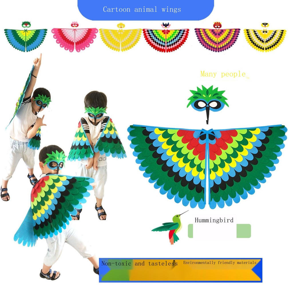 Áo Choàng Hóa Trang Chim Công Hoạt Hình Cú Mèo Chim Hồng Hạc Oroles