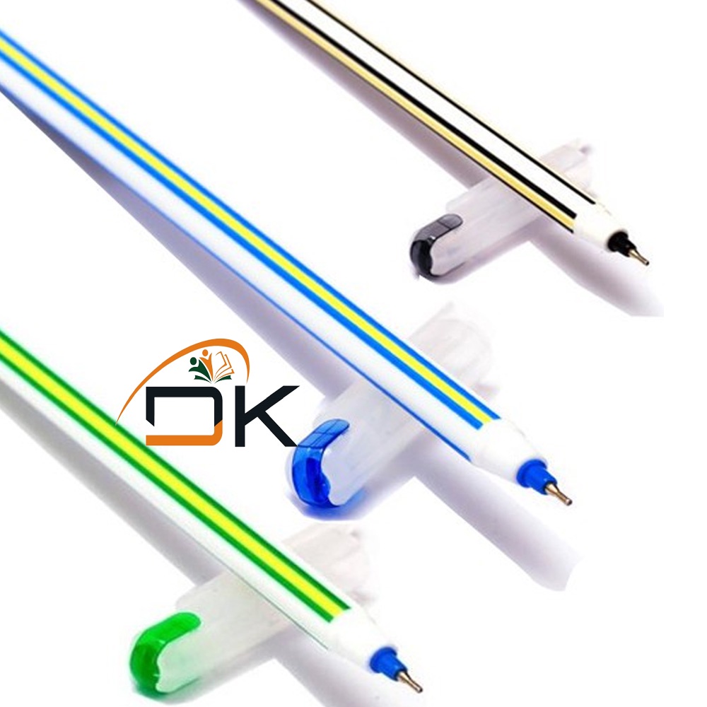 Bút bi Thiên Long 093/Bút nến Candee TL-093 DKVPP.Store, Bút viết êm trơn ngòi 0,6mm màu Xanh/Đen