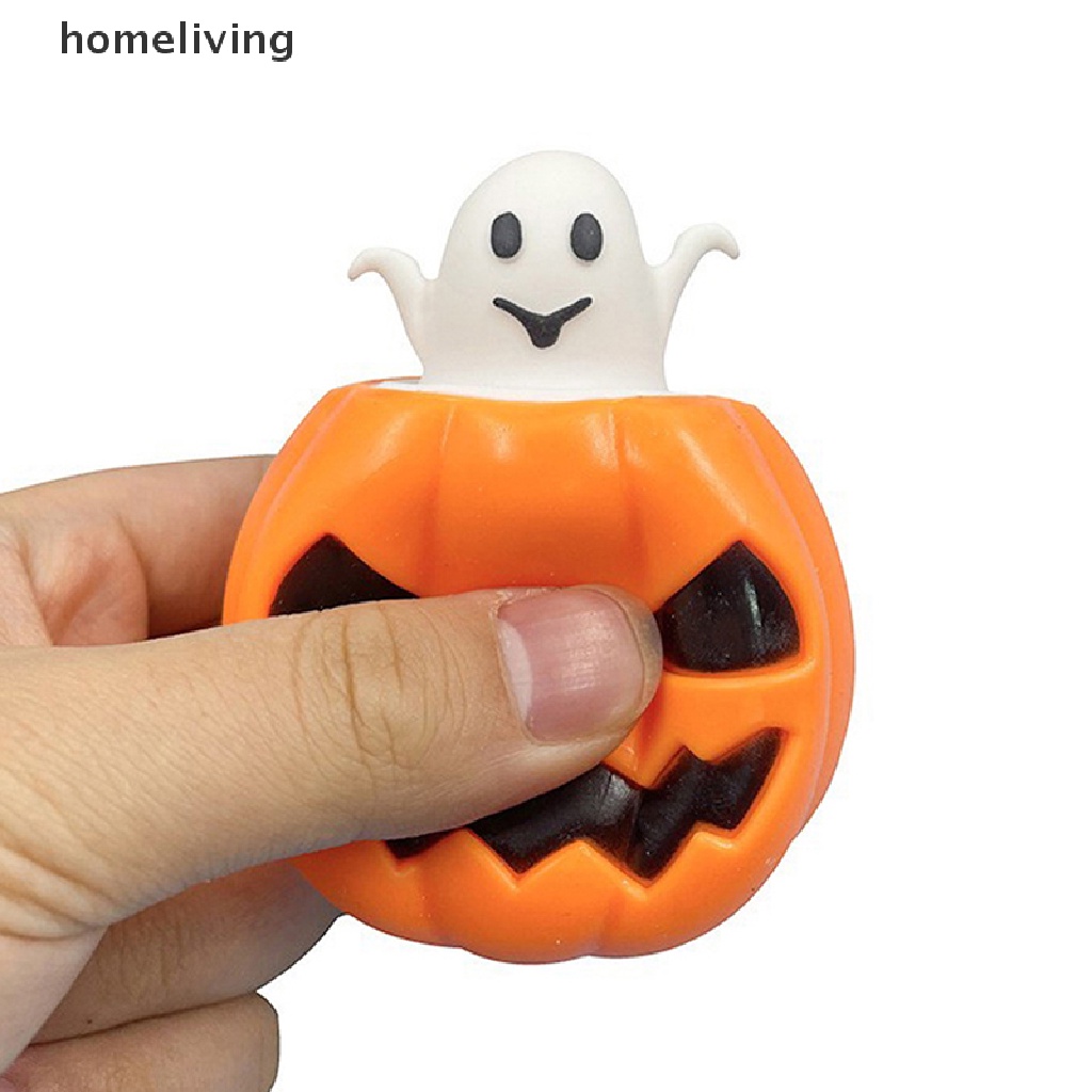 Đồ Chơi Bóng Cao Su Nhiệt Dẻo Hình Bí Ngô Ma Quái Trang Trí Tiệc Halloween Cho Bé DIY