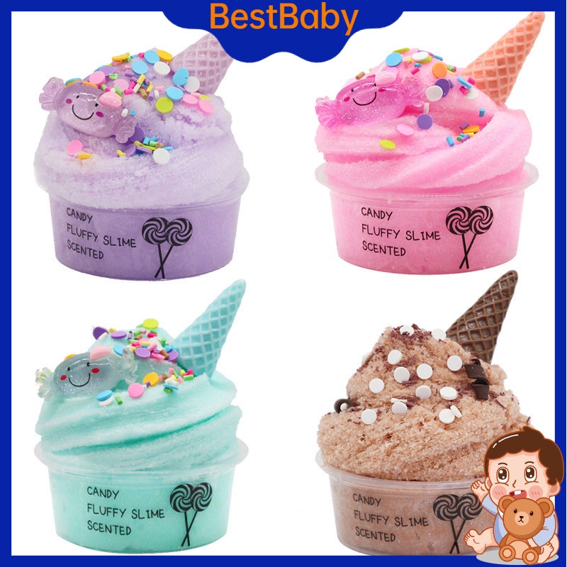 Đồ Chơi Chất Nhờn Ma Quái Slime 60ml DIY Hình Bánh Quy Kẹo Cho Bé