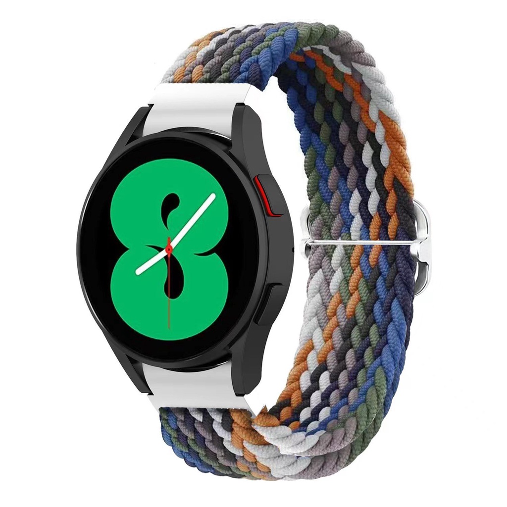 Dây Đeo Đồng Hồ Dạng Bện Bằng nylon Co Giãn Có Khóa Cài Phù Hợp Cho Samsung watch 5 / 4 40mm 44mm / 42 / 46mm 5 Pro 45