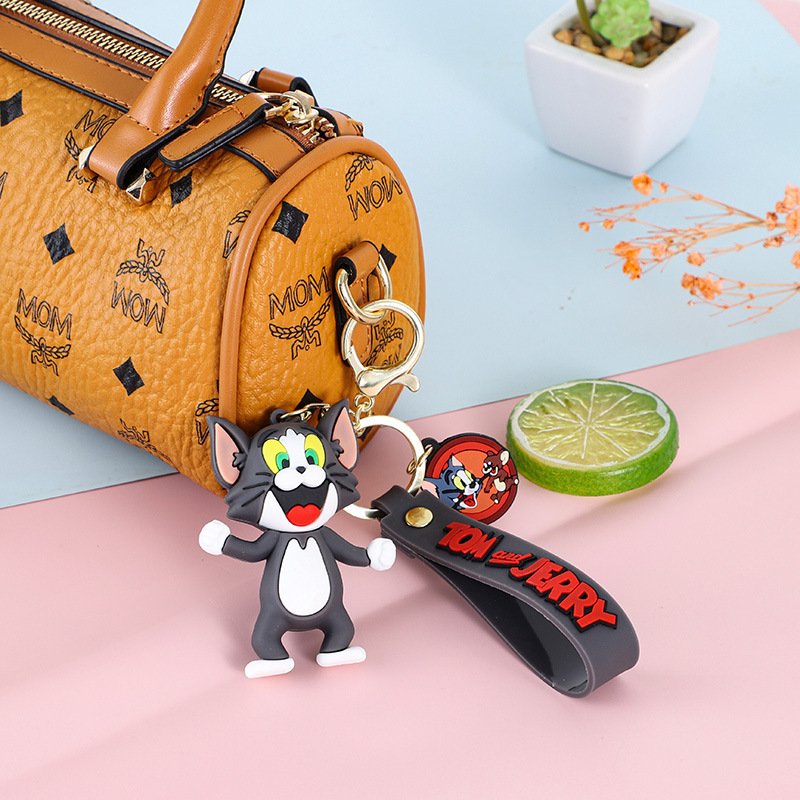 Móc khoá xe máy cute Tom và Jerry dễ thương đẹp, móc treo chìa khoá ô tô phong cách trẻ trung phụ kiện balo LOTIDA