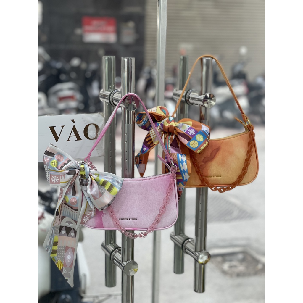 Túi xách nữ kẹp nách La Dolce Vita quai lụa, 2 dây đeo vai đeo chéo - CK180