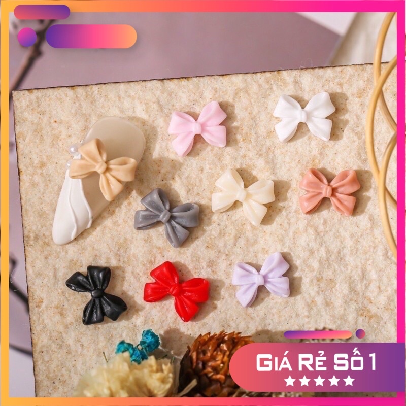 nơ bột nail, nơ trang trí móng, nơ bột mỹ, nơ thương hiệu, hoa bột nail