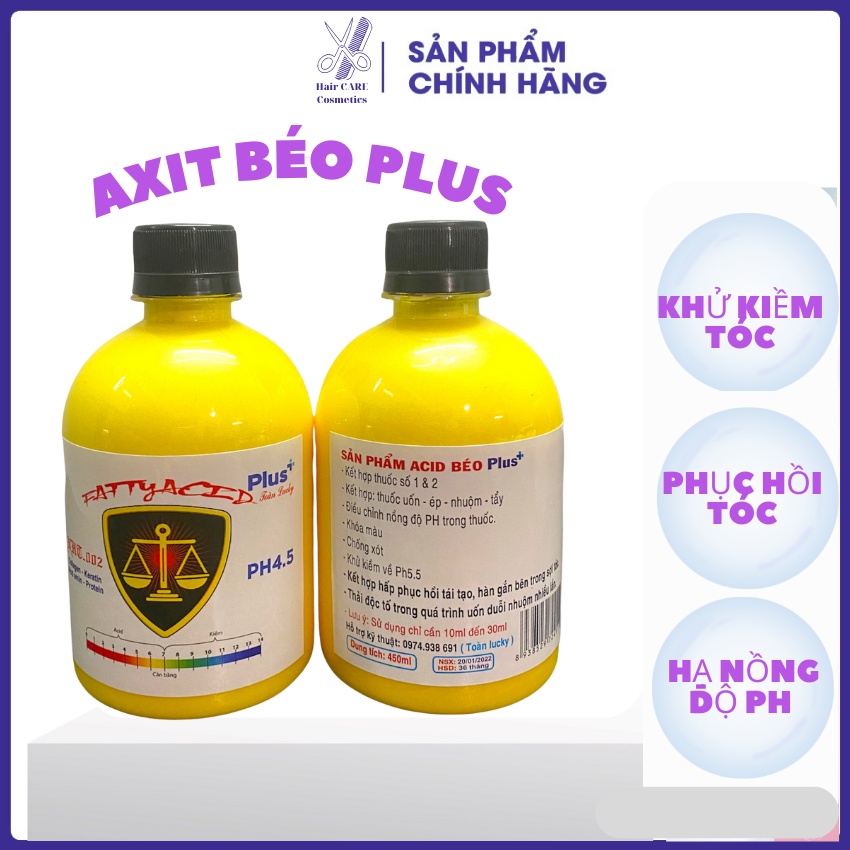 AXIT BÉO & AXIT BÉO PLUS KHỬ KIỀM, PHỤC HỒI TÓC VÀ DƯỠNG TÓC CHÍNH HÃNG TNT