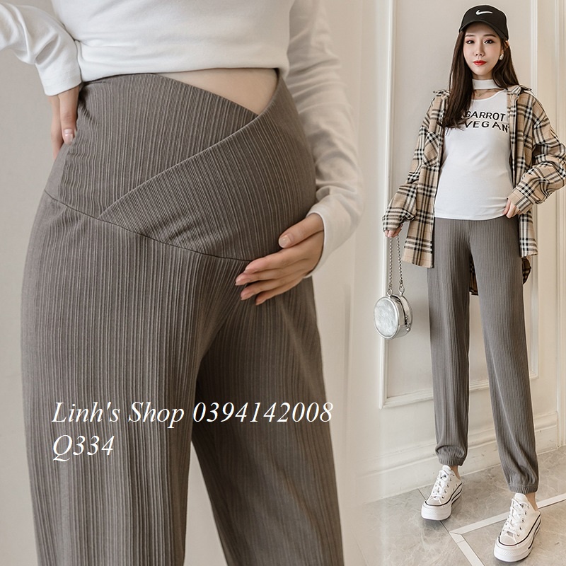 Quần Bầu Bo Chân Chất Dày Dặn Q334