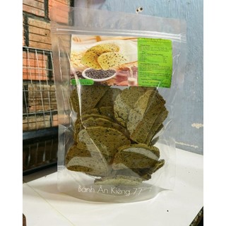Bánh ăn kiêng yến mạch mè đen vị trà xanh 250gr, 450gr