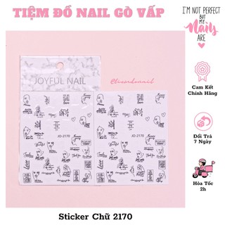 Sticker Chữ Dán Móng Cập Nhật Tháng 10