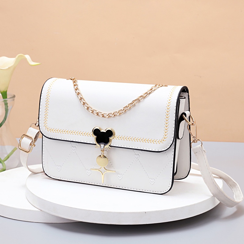 Ielgy Túi Đeo Chéo Hình Vuông Nhỏ Màu Sắc Tươi Tắn Hợp Thời Trang Cho Nữ