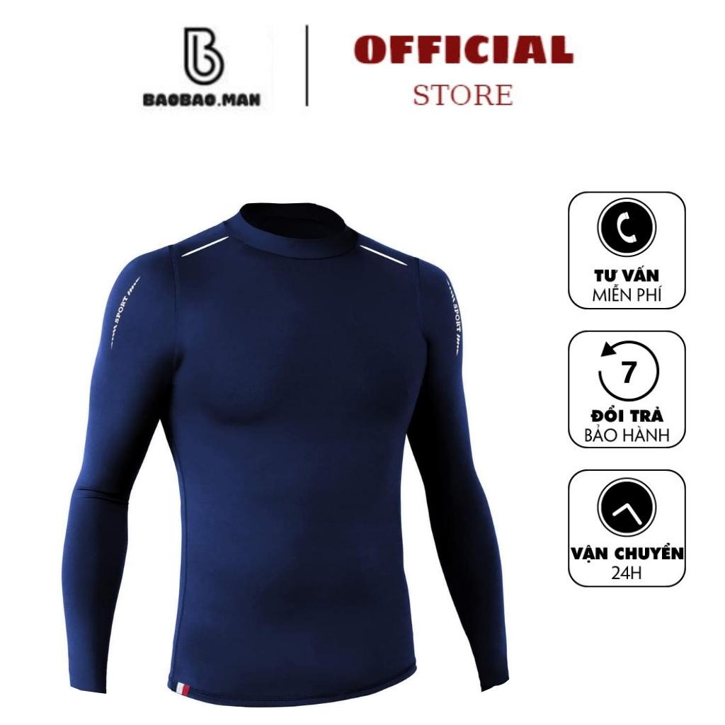 Áo thun nam dài tay, áo giữ nhiệt nam co dãn 4 chiều-namdaishop BAOBAO
