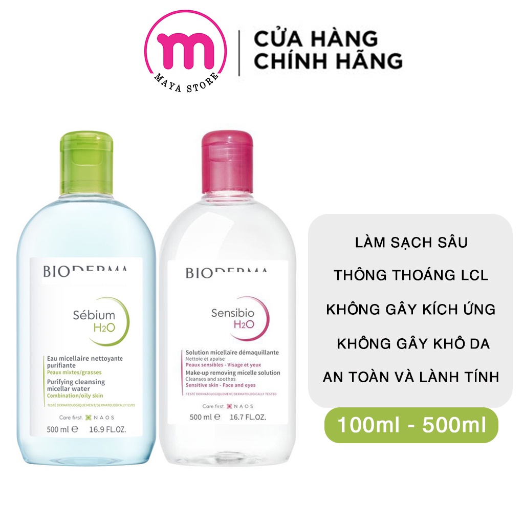 Nước Tẩy Trang Bio Sebium H2O 100ml - 500ml