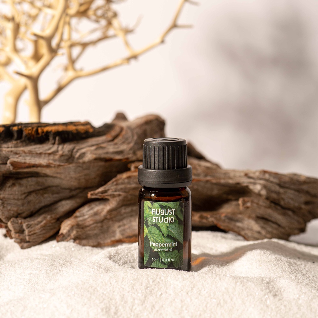 Tinh Dầu Bạc hà - Peppermint August studio, 100% Nguyên chất từ thiên nhiên, chai 10ml/30ml
