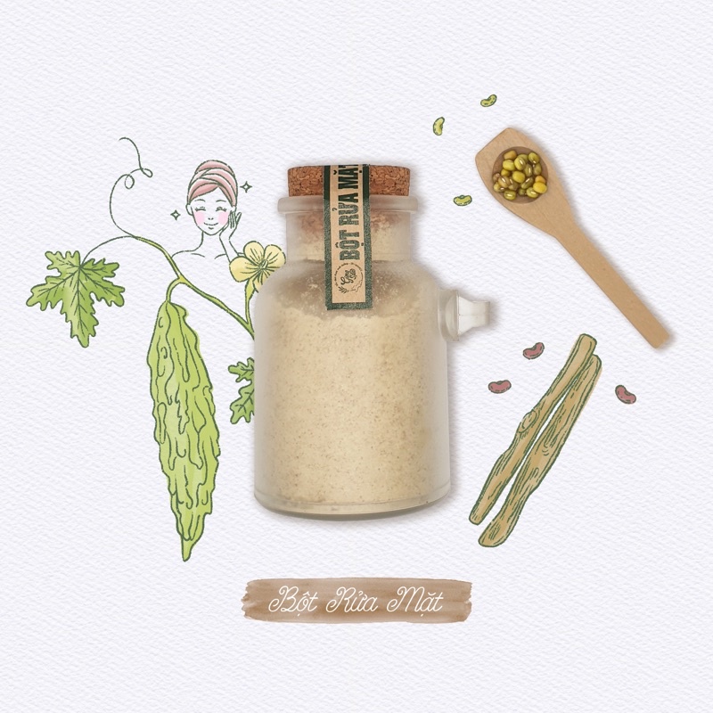BỘT RỬA MẶT THIÊN NHIÊN - Gừng Spa