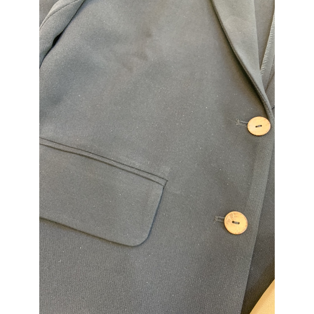 Áo vest - blazer dáng suông dài tay cúc dừa H166