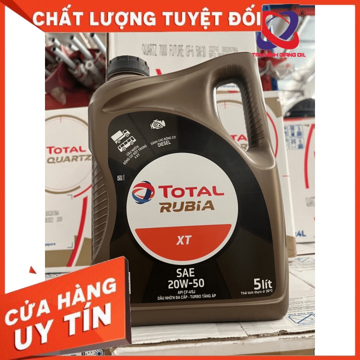 Dầu bôi trơn động cơ Diesel 20W50 TOTAL RUBIA XT