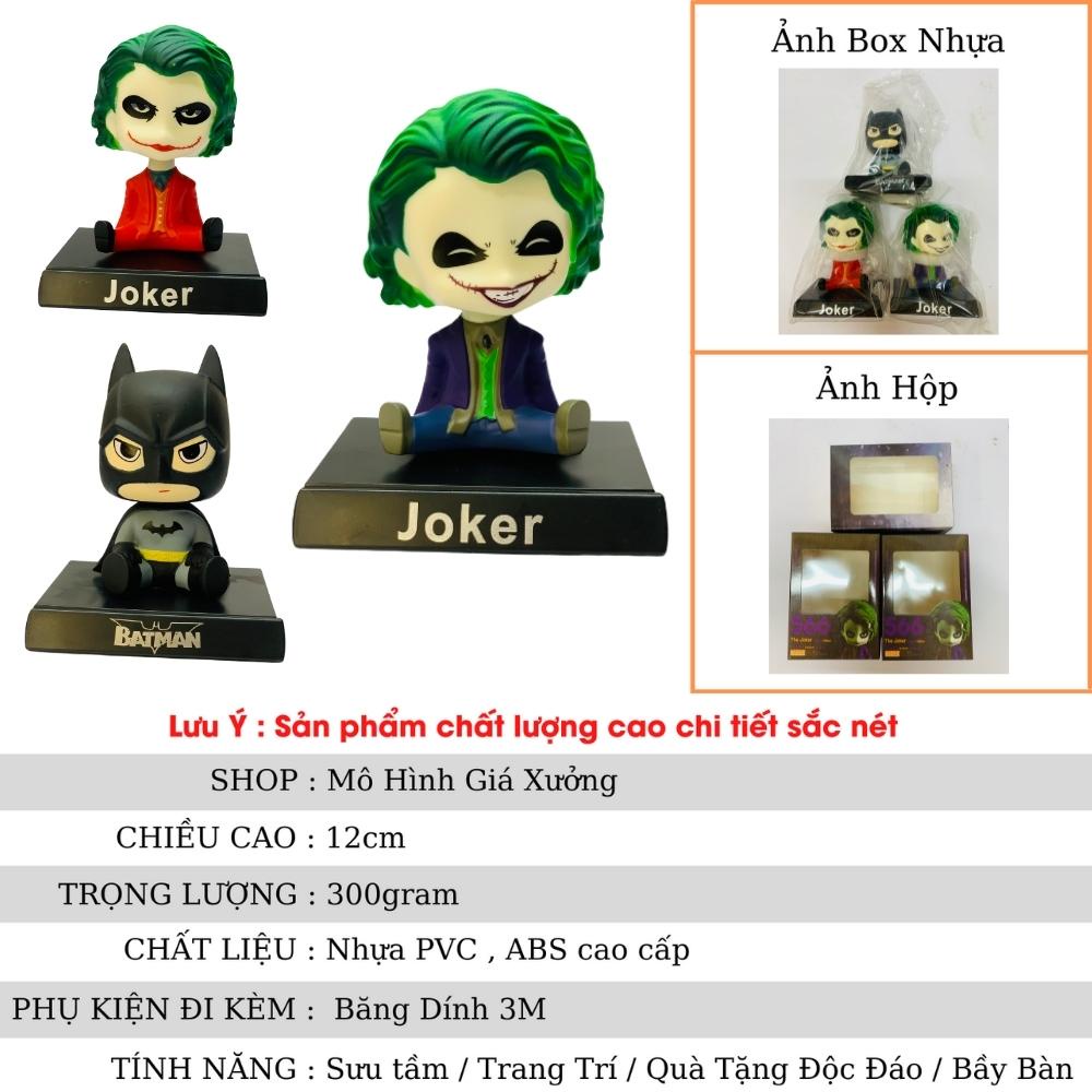 Mô Hình Joker , Batman Lắc Đầu chibi siêu dễ thương ngỗ nghĩnh Quà tặng , bầy bàn , bầy taplo , kê điện thoại