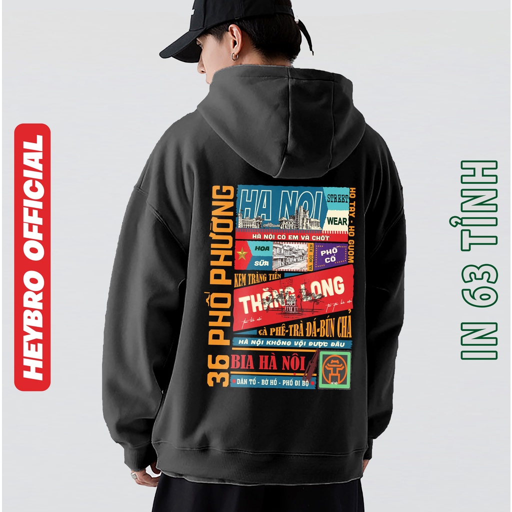 Áo hoodie HEYBRO / Hoodie Unisex Nam Nữ in HÀ NỘI VÀ CÁC TỈNH VIỆT NAM