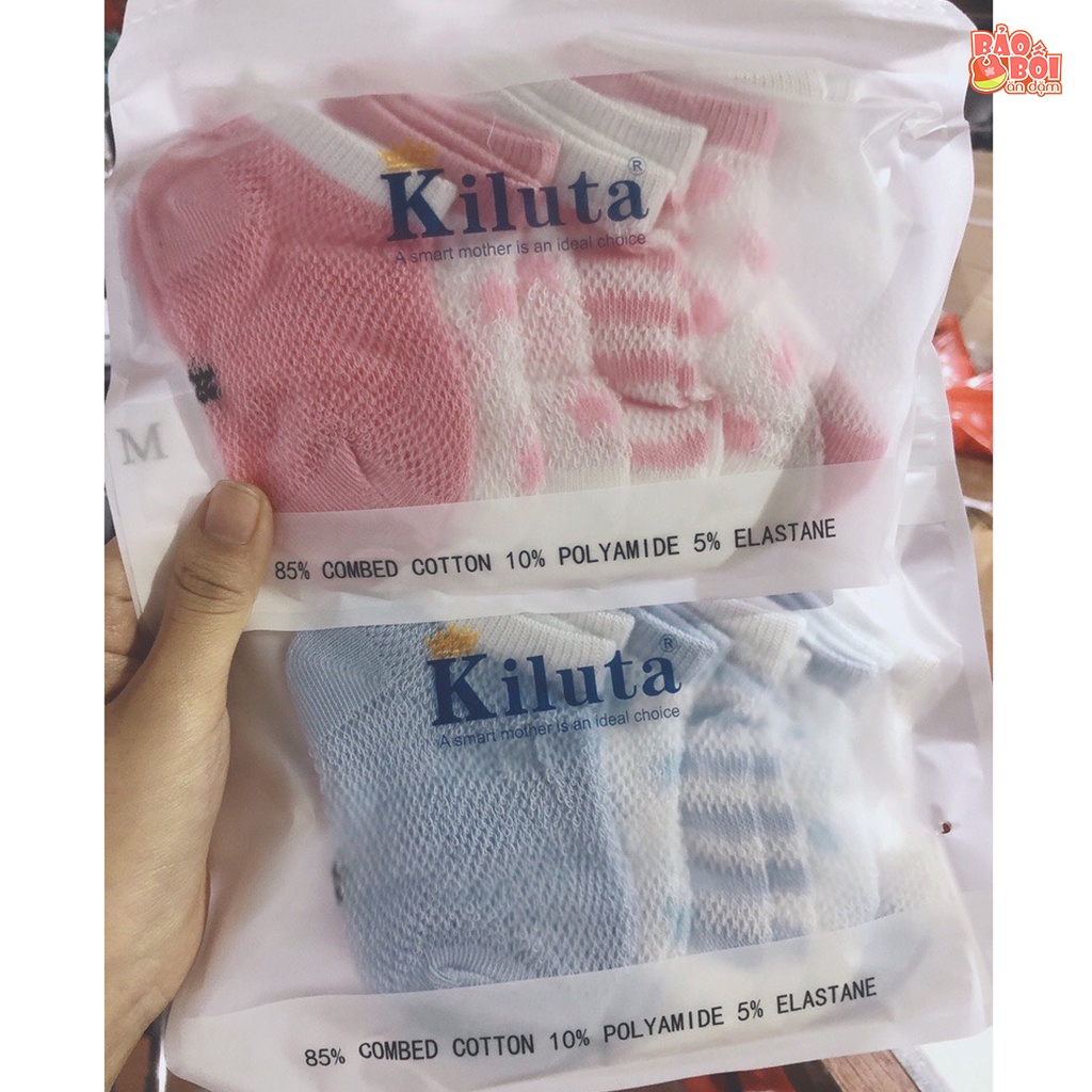 Set 5 đôi tất lưới KILUTA xuất hàn , mềm mịn cho bé