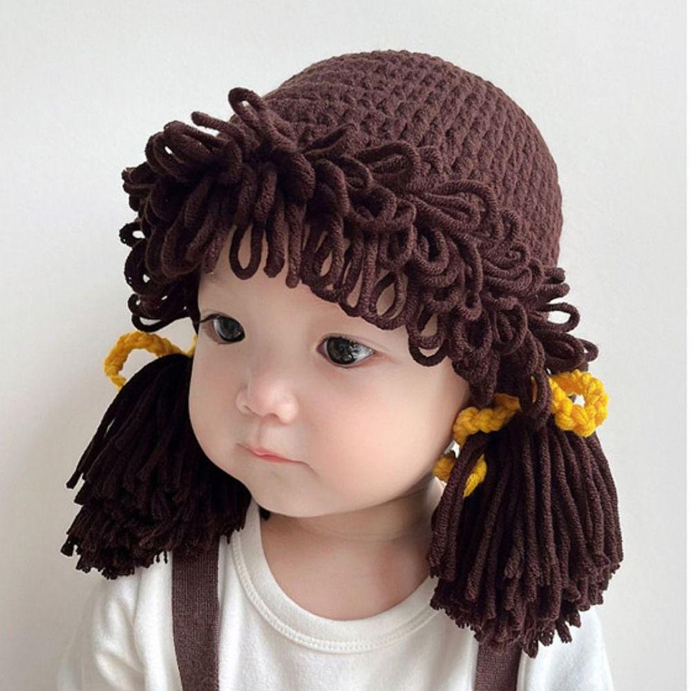 Mũ Đan Len Thoáng Khí Thoải Mái Dễ Thương Cho Bé