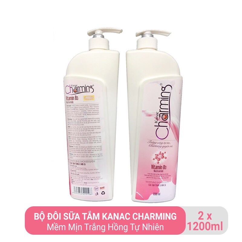Combo 2 Chai Sữa tắm Charming 1200ml