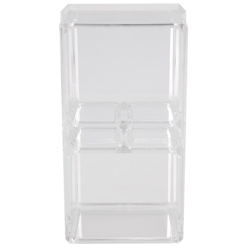 2 lưới Túi trà Acrylic trong suốt Giá đỡ Túi đựng đường cà phê Hộp đựng đồ Acrylic Hộp đựng đồ lưu trữ 15X8X6cm